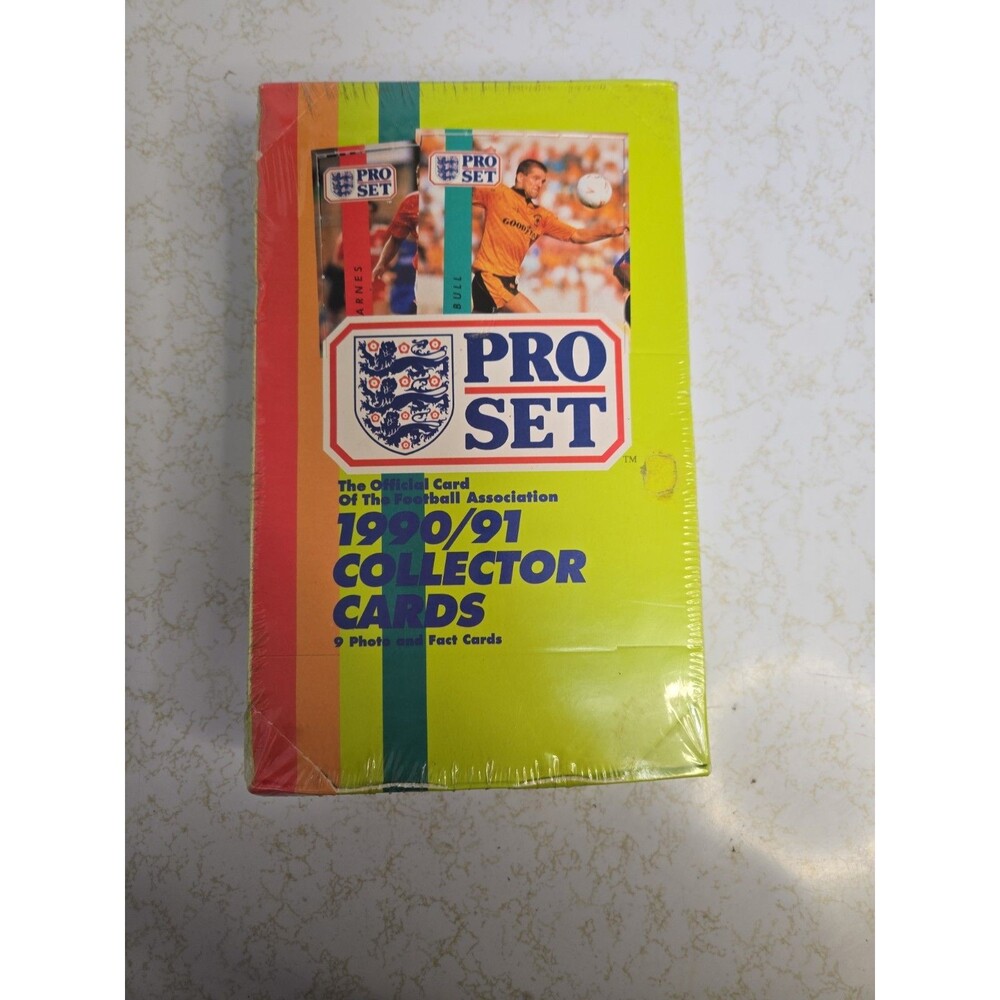 1990-91 Pro Set Soccer Collector Cards Sealed 48 Pack Box (Football Association)